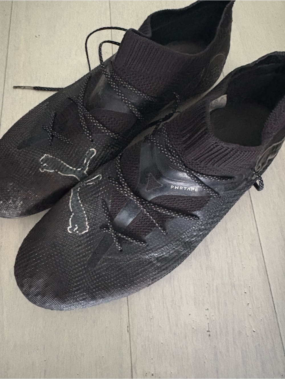 Puma Men's Black Athletic Soccer Cleats - Picture 3 of 6